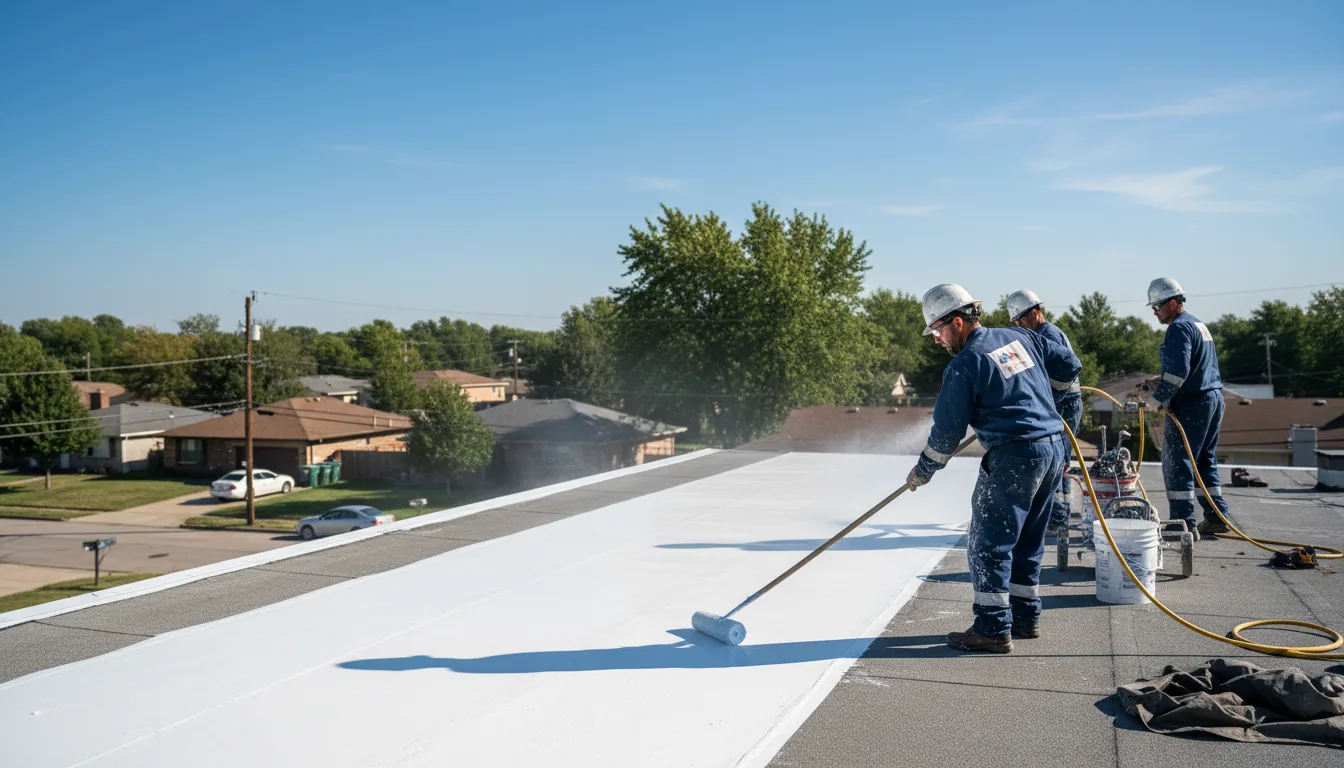 Commercial roof coating in Rutherford, CA near me